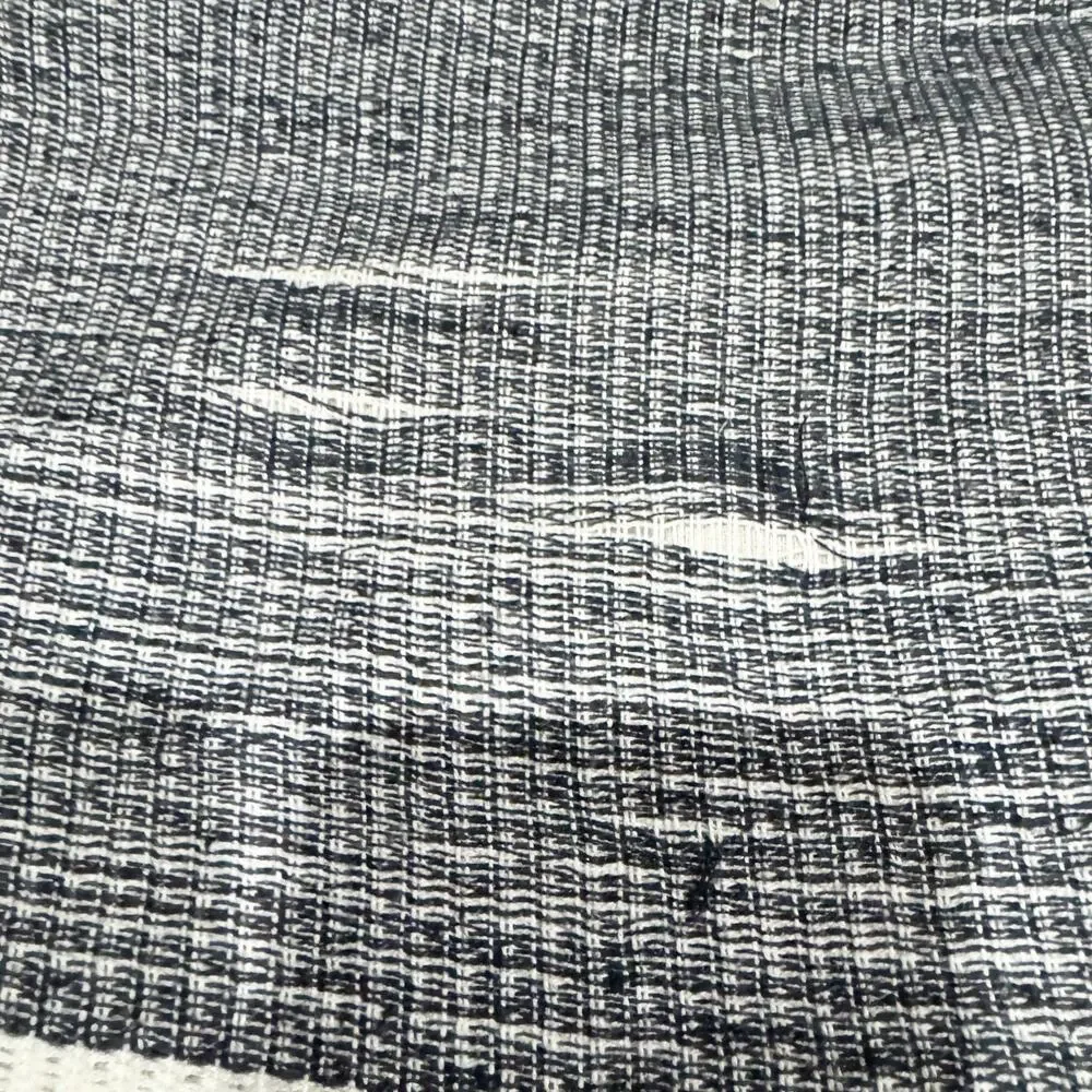 West Elm 24”x24” Blue White Silk Blend Throw Pillow‎ Cover